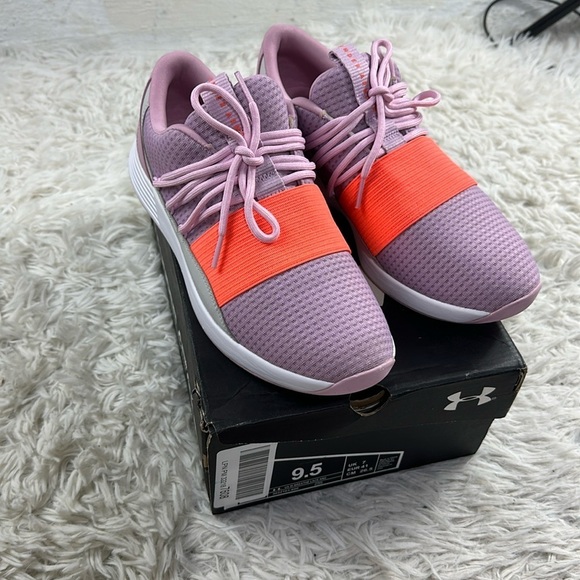 Under Armour Women's Breathe Lace NM2 Sneaker, Pink Fog/Gray Flux - Picture 1 of 8